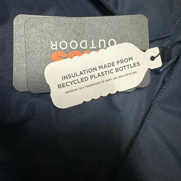 Bass Outdoor Water resistance unisex navy jacket Size L - Picture 12 of 15